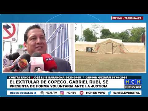 A Audiencia de Imputados el extitular de Copeco Gabriel Rubí por compra de carpa móvil