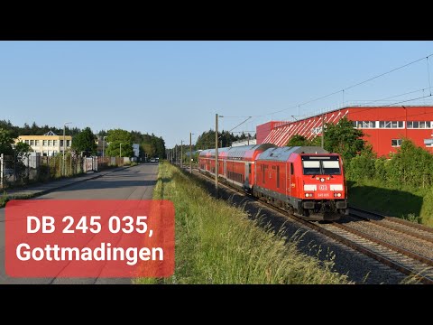 4K | DB Regio 245 035 komt met Dosto's door Gottmadingen als IRE 3 naar Basel Bad Bf.!