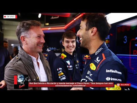 Red Bull felicita a Ricciardo y manda mensaje a Checo Pérez: Sus tiempos han sido muy competitivos