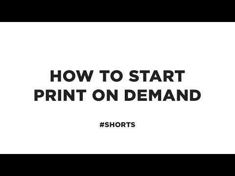 How to Start a Print on Demand Company #shorts