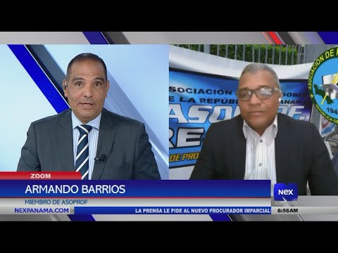 Armando Barrios de ASOPROF se refiere a la marcha de gremios educativos