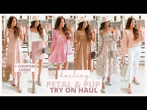 Video: PETAL & PUP TRY ON HAUL + Discount Code!! Summer to Fall Transitional Outfit Ideas💕