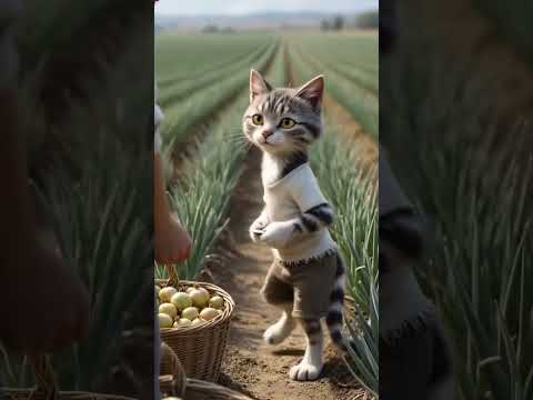 Kitten in distress and father's sacrifice #cat #viralvideo #shortvideo #kitten