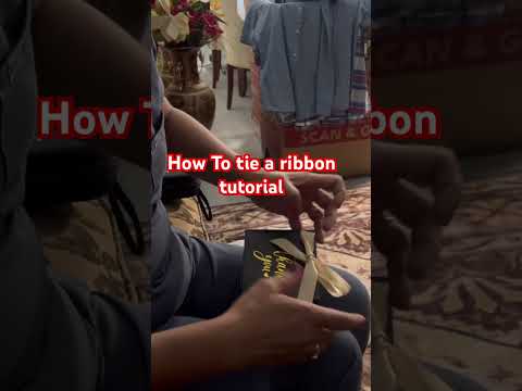How to tie a ribbon tutorial #shorts