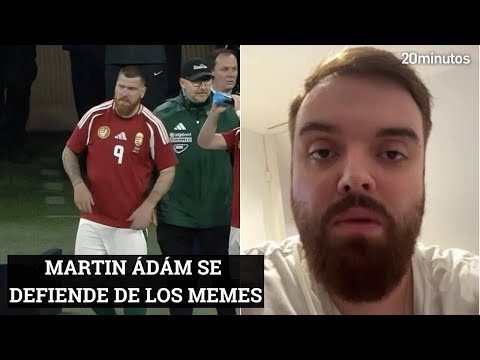 El delantero de Hungría MARTIN ÁDÁM se defiende de sus MEMES