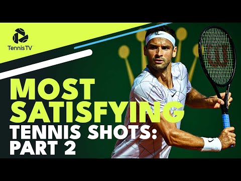 Most SATISFYING Tennis Shots ✨ (Part 2)