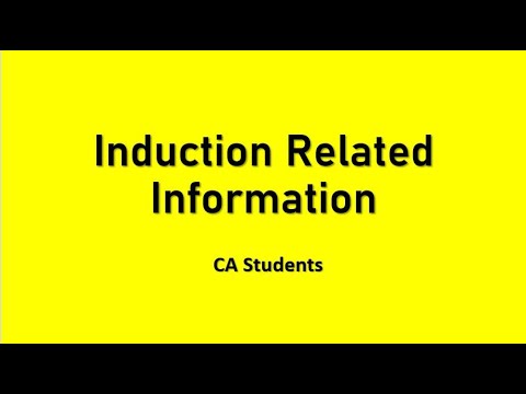 Induction related Information