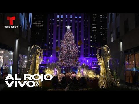 Fin de semana y la ciudad de New York es iluminada por el arbolito de navidad | Al Rojo Vivo