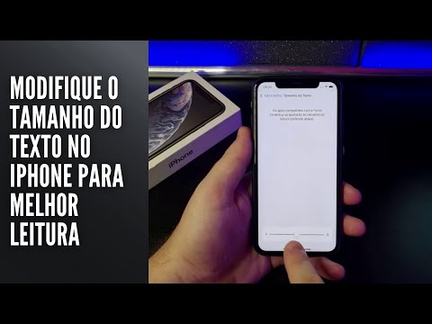 Modifique o tamanho do texto no iPhone para melhor leitura