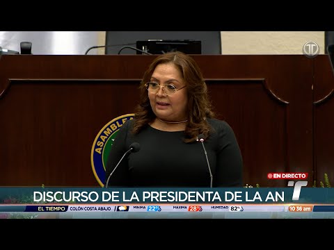 Discurso de la presidenta de la Asamblea, Dana Castañeda, tras instalación de segunda legislatura