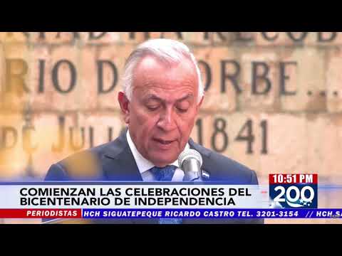 ¡Bicentenario! Con Izamiento de la Bandera Nacional inician Fiestas Patrias en Honduras