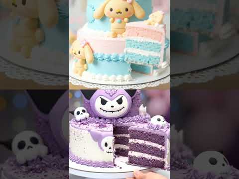 Birthday cake cinnamoroll and kuromi #happybirthday #kuromi #sanrio #cinnamoroll