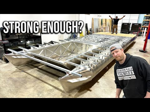 Pontoon Yacht Construction: Precision Attachment and Hot Tub Support