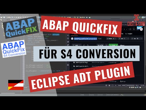 Quickfix für SAP S4/HANA Conversion – Eclipse ADT Addon [deutsch]