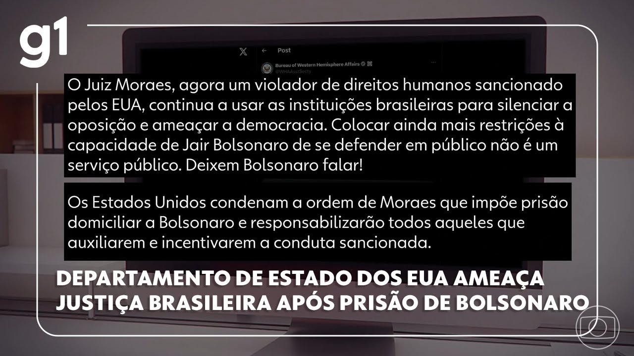 Departamento de Estado dos EUA reage à prisão de Bolsonaro e faz novos ataques à Justiça brasileira