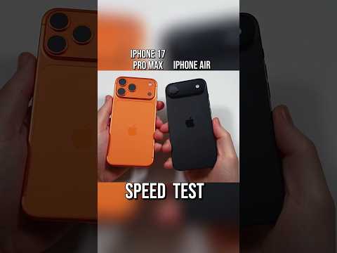 iPhone 17 Pro Max vs iPhone Air – App Opening Speed Test ⚡