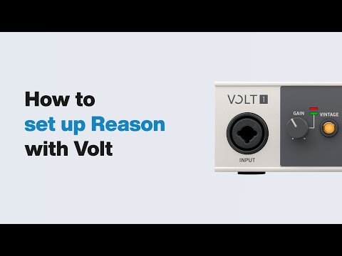 UA Support: How to set up Reason with Volt USB Audio Interfaces