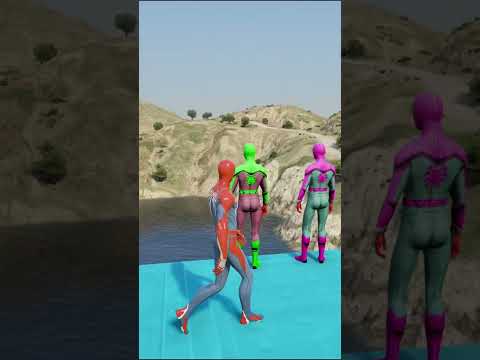GTA 5 Epic Water Ragdolls | Spider-Man Jumps/Fails ep 47