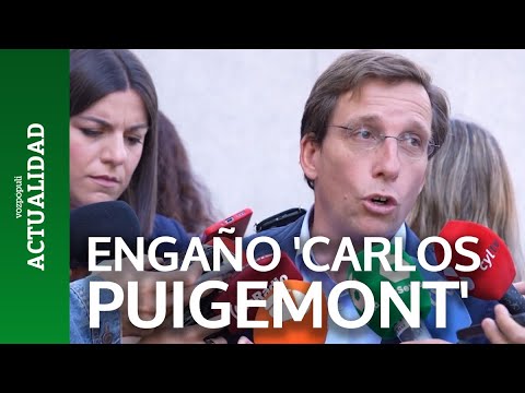Almeida dice que Sánchez ha engañado a Carlos Puigdemont