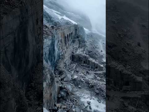 Glacier Collapse Reveals Structure Built Before Ice Age