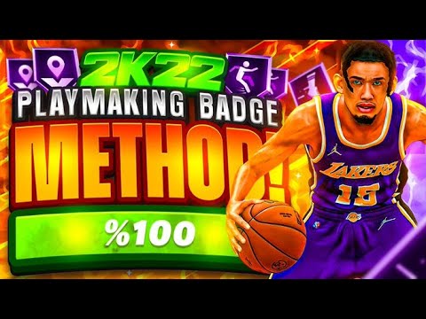BEST PLAYMAKING BADGE METHOD ON NBA 2K22! | EARN 50K-90K PLAYMAKING BADGE & XP PROGRESSION VERY FAST