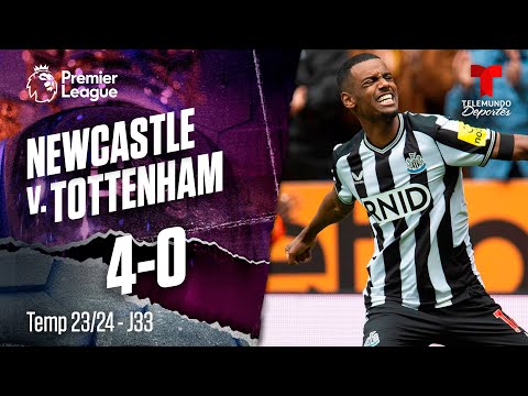 Newcastle v. Tottenham 4-0 - Highlights & Goles | Premier League | Telemundo Deportes