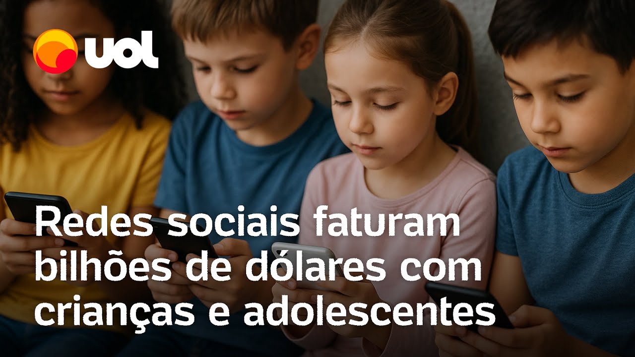 Big Techs: Redes sociais faturam bilhões de dólares com crianças e adolescentes; veja vídeo