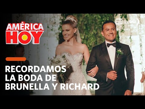 América Hoy: Recordamos la boda de Brunella Horna y Richard Acuña (HOY)