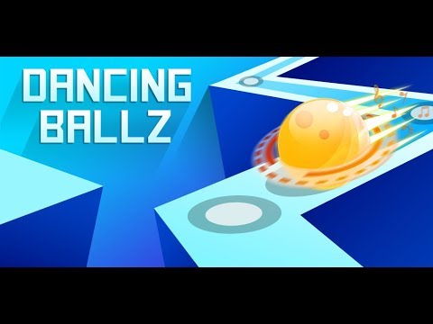 dancing ballz color music line video