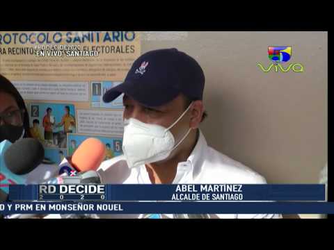 Abel Martínez ejerce su derecho al voto - RD Decide 2020