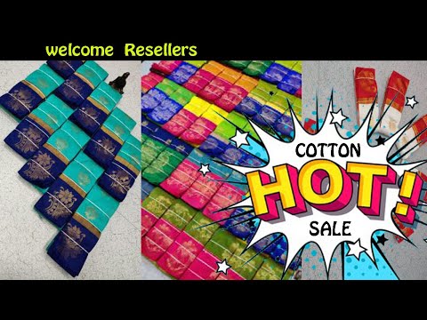 100% HOT SALE | BEST & LOW RATE COTTON SAREES -ELAM PILLAI WHOLESALE SAREES