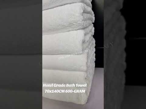 Hotel Grade white Bath Towel 70x140cm 550gram 100% Cotton Towel