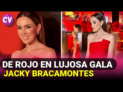 Jacky Bracamontes una SEDUCTORA DAMA de rojo en LUJOSA GALA