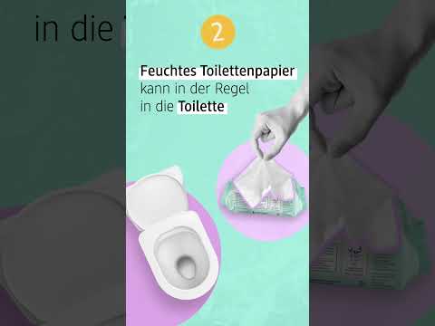 Entsorgung von Feuchttüchern & feuchtem Toilettenpapier