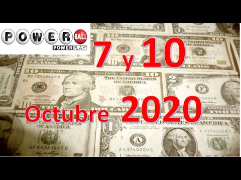 ?Como GANAR? la Lotería Powerball  (07  y  10  / 10  / 2020)