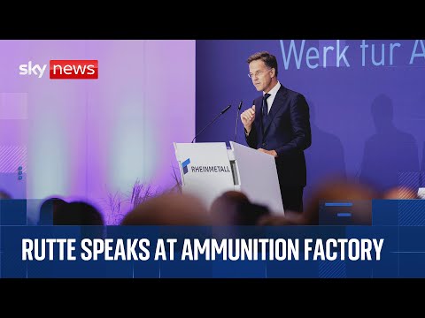NATO chief joins German Vice Chancellor and defence minister for opening of new ammunition factory