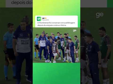 EQUIPE TRICOLOR CONVERSA COM A ARBITRAGEM APÓS O APITO FINAL | #shorts | ge.globo