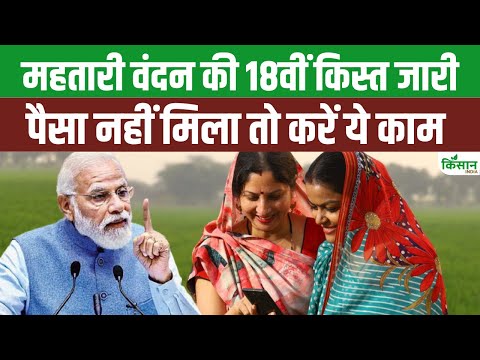 PM Kisan से पहले Mahatari Vandan Yojana की 18वीं किस्त जारी, जानिए कैेस करें आवेदन। Kisan India
