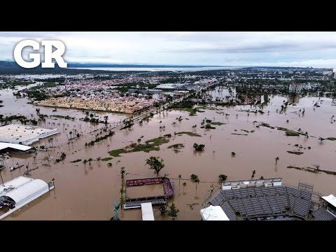 Así inundó 'John' Zona Diamante de Acapulco