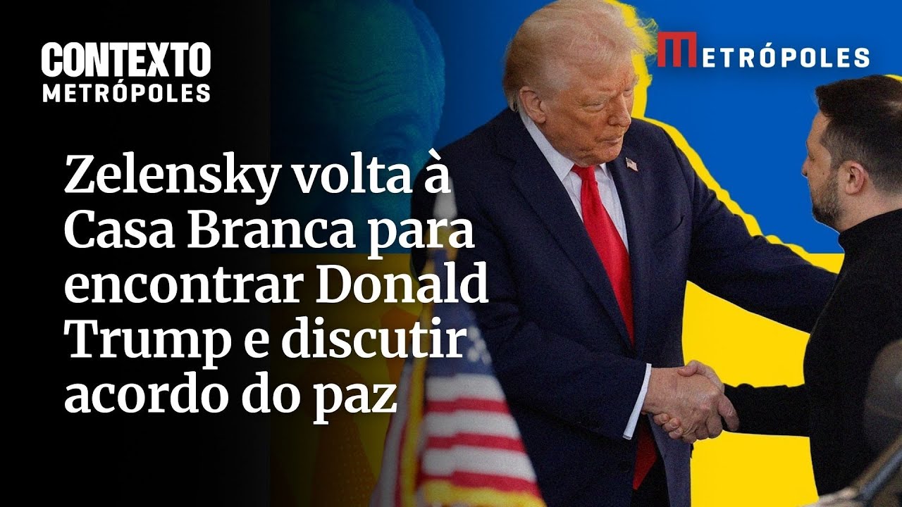 Zelensky volta à Casa Branca para encontrar Donald Trump e discutir acordo do paz