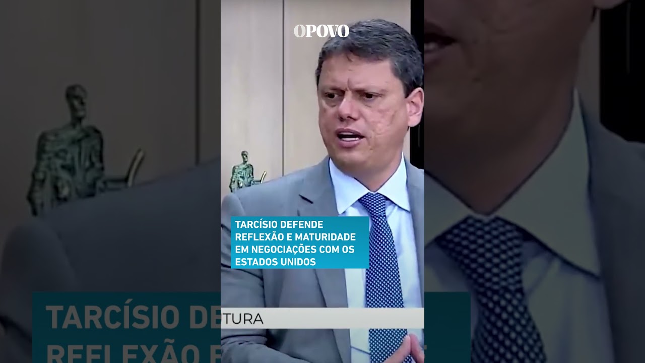 Tarcísio critica distanciamento do Brasil com os EUA e defende maturidade política em negociação