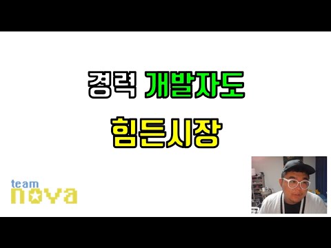 경력자 개발자도 힘든 시장...