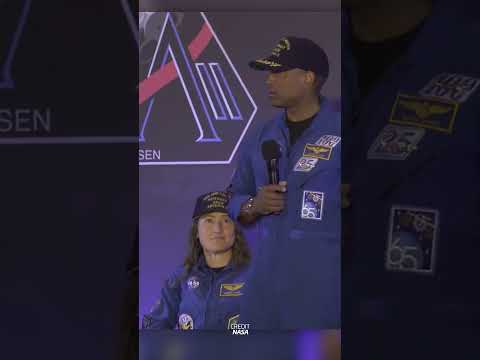 Artemis II Pilot thanks God after coming home ✨🌎 #nasa #space #artemis