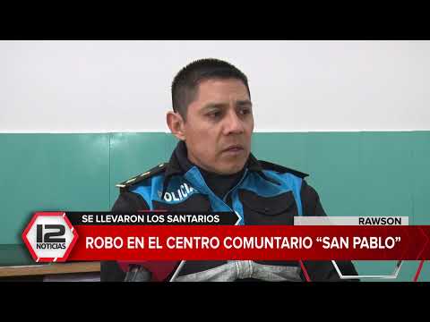 RAWSON | Robaron sanitarios del Centro Comunitario San Pablo