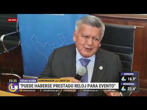 Werner Salcedo, gobernador de Cusco: 'Yo tengo un Rolex regalado de imitación'