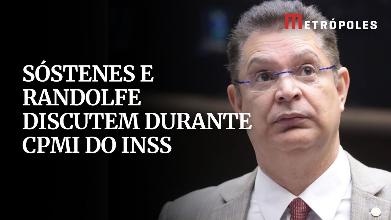 Sóstenes e Randolfe discutem durante CPMI do INSS