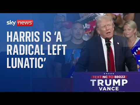 Trump: Kamala Harris is 'a radical left lunatic'