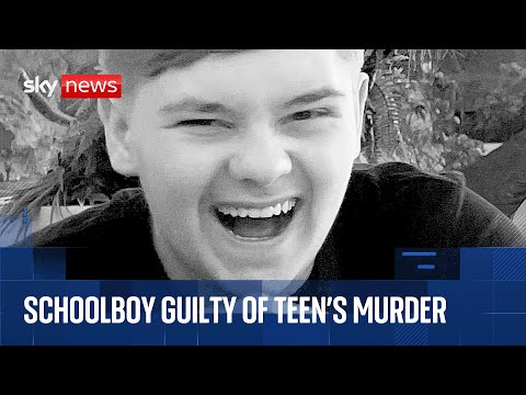 Schoolboy found guilty of murdering Harvey Willgoose during lunch break | Sky News coverage