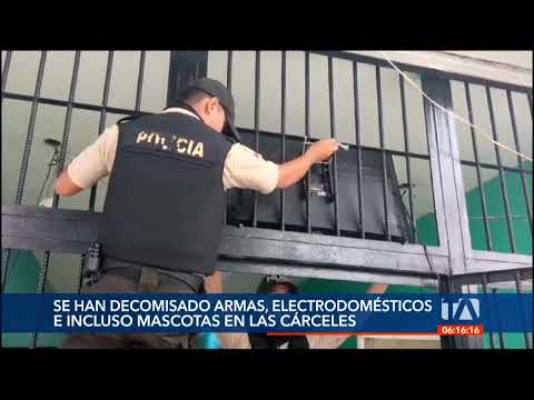 Estos son los objetos encontrados en los operativos al interior de 3 cárceles en Ecuador