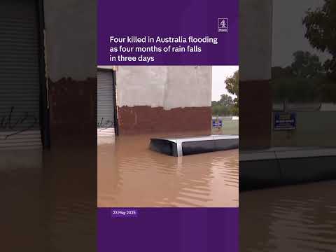 Four killed in Australia flooding as four months of rain falls in three days